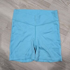Offline By Aerie Seamless Biker Shorts Blue Size S NWOT
